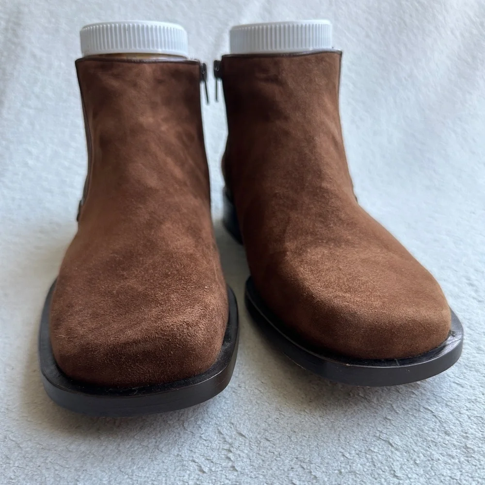Mauri Men’s Chelsea Boots –‎ Brown Suede Sz 13 / Handmade in Italy – EUC